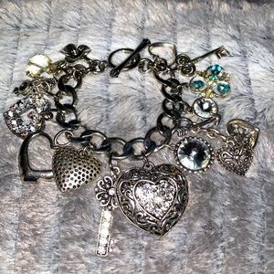 Silver Plated Charm Bracelet